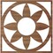Ekena Millwork Blume Wood Fretwork Pierced Ceiling Medallion, Walnut, 30"OD x 10 3/8"ID x 1/4"T CMWP30X30X0250BLWA - alternate 5